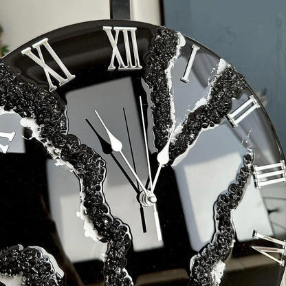 Ember Stone Premium Resin Wall Clock - Pacific Resin Art
