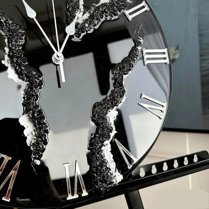 Ember Stone Premium Resin Wall Clock - Pacific Resin Art