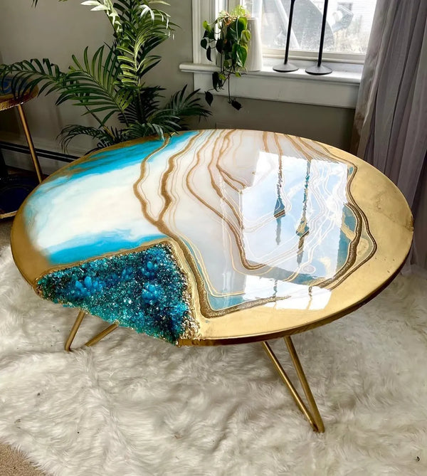 Luxe Horizon Epoxy Resin Coffee Table