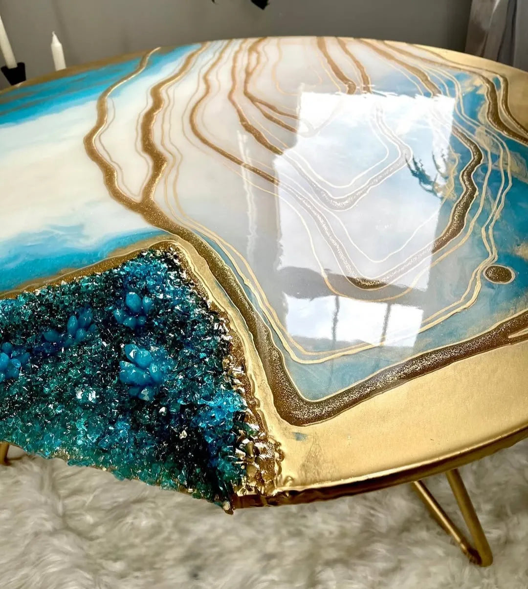 Luxe Horizon Epoxy Resin Coffee Table - Pacific Resin Art