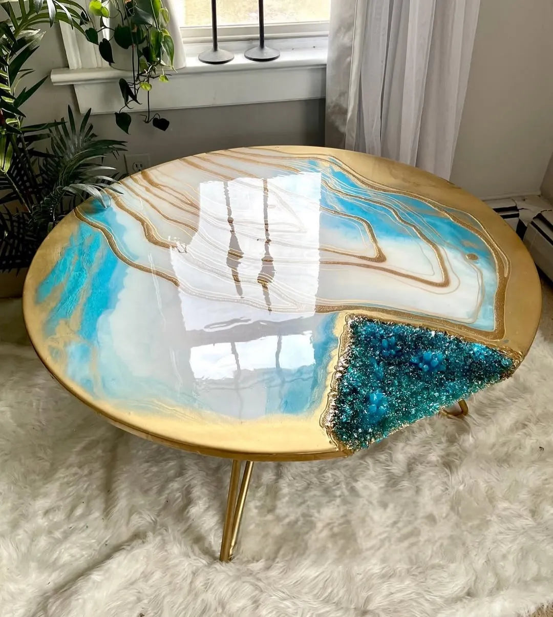 Luxe Horizon Epoxy Resin Coffee Table - Pacific Resin Art