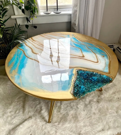 Luxe Horizon Epoxy Resin Coffee Table - Pacific Resin Art