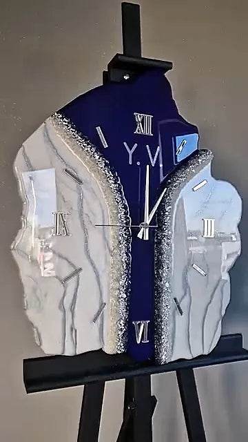 Coral Dream Uneven Resin Wall Clock - Pacific Resin Art