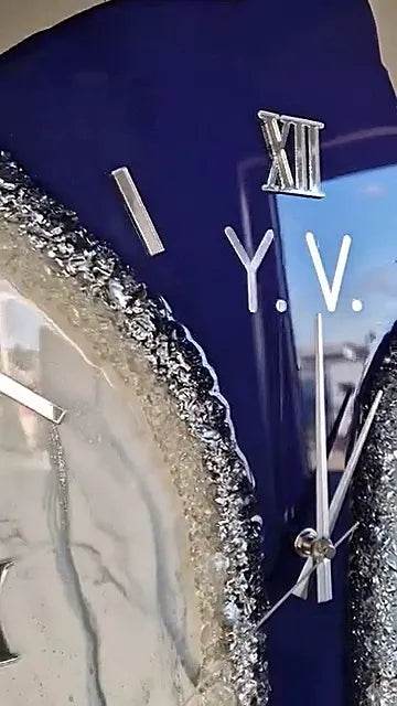 Coral Dream Uneven Resin Wall Clock