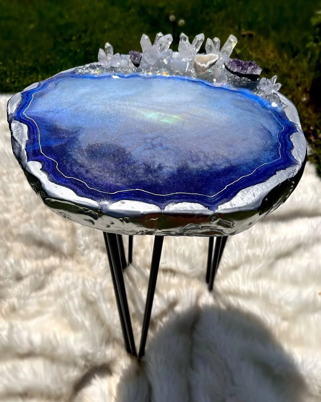 Regal Mist Luxury Resin Coffee Table