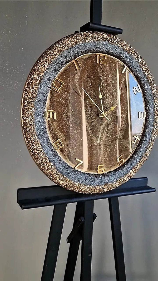 Desert Dusk Luxury Resin Wall Clock