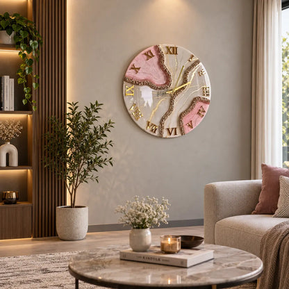 Eternal Drift Artisanal Resin Wall Clock