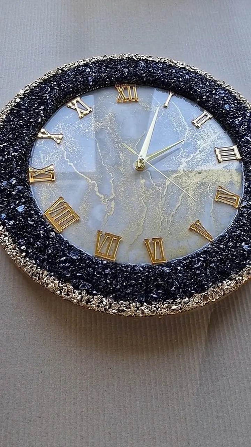 Sapphire Reef Resin Art Wall Clock - Pacific Resin Art
