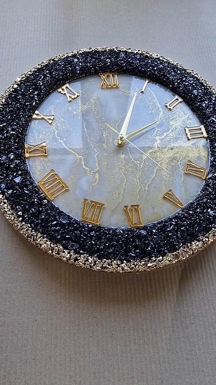 Sapphire Reef Resin Art Wall Clock - Pacific Resin Art