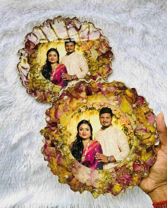 Double Pure Resin Art Varmala Preservations - Pacific Resin Art