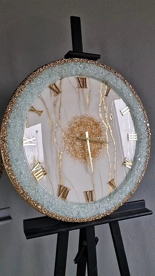Aurea Stone Luxury Resin Wall Clock