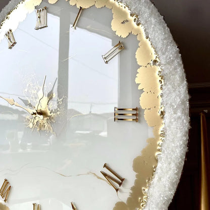 Ember Tide Premium Resin Wall Clock - Pacific Resin Art