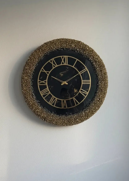Cosmic Wave Elegant Resin Wall Clock - Pacific Resin Art