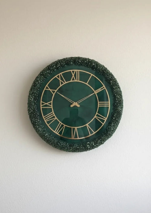Nebula Bloom Elegant Resin Wall Clock - Pacific Resin Art