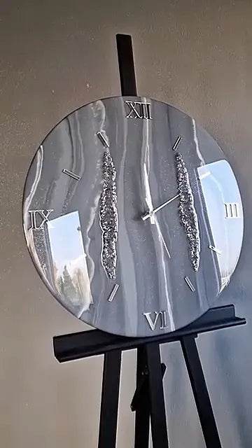 Citrus Burst Stones Resin Wall Clock - Pacific Resin Art