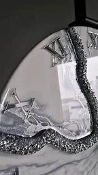 Haze Grey Pearl Resin Wall Clock - Pacific Resin Art