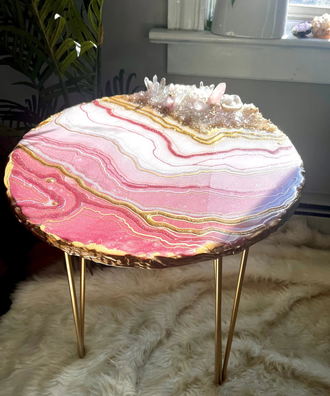 Designer Epoxy resin art table