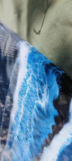 Grey Black Ocean Resin wall Art Hangings and Wall Paintings - Pacific Resin Art