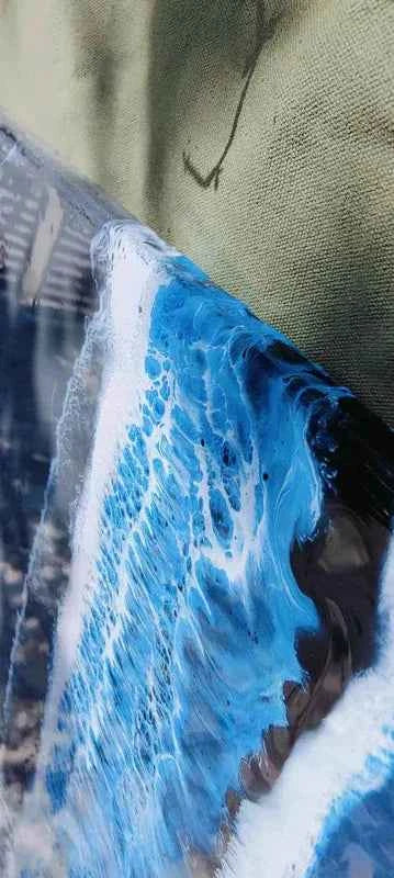 Grey Black Ocean Resin wall Art Hangings and Wall Paintings - Pacific Resin Art