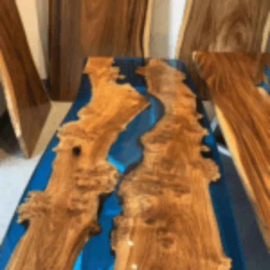 Ocean Water Epoxy resin Dining table with legs - Pacific Resin Art