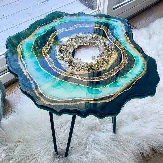 Eternal Edges Epoxy resin coffee table | Stylish Epoxy table for decor - Pacific Resin Art