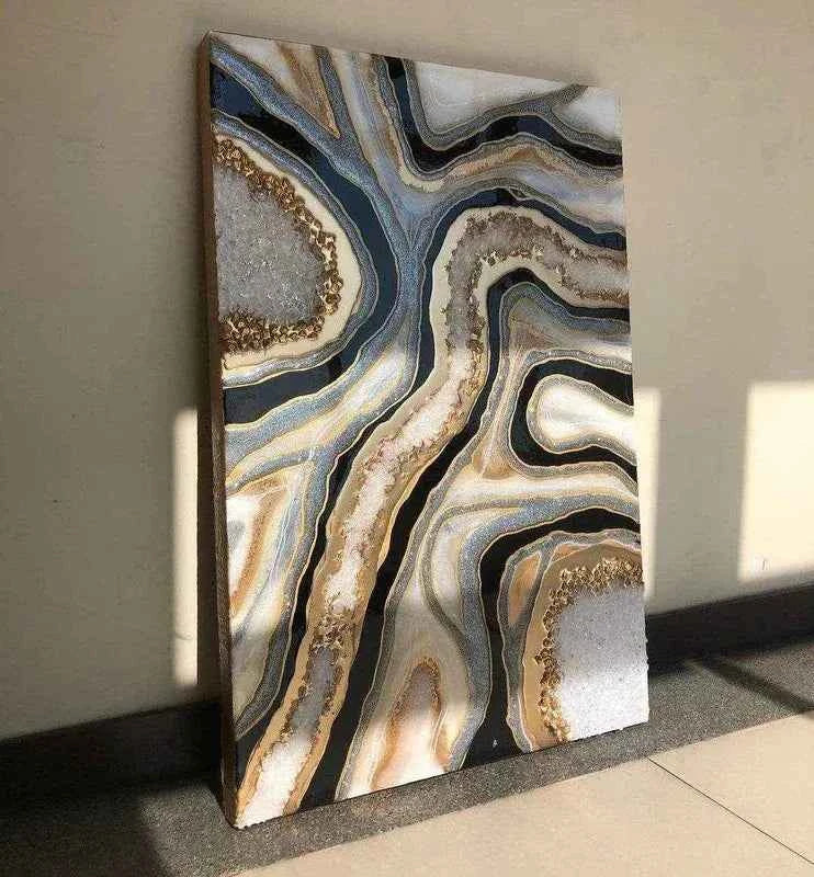 Wavey Abstract Epoxy Resin Wall Art Hangings and Wall Paintings - Pacific Resin Art