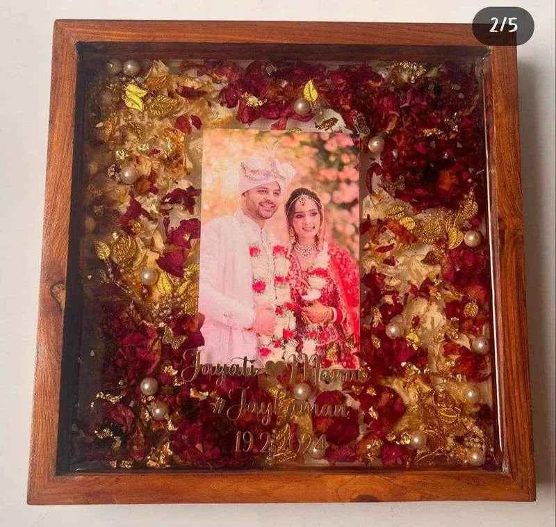 Wooden Petals Resin Varmala preservation | Stunning Gifts - Pacific Resin Art