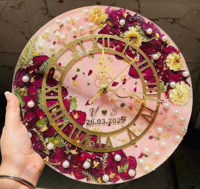 PinkRing Floral Resin Varmala preservation | Personalized wedding flowers preservation - Pacific Resin Art