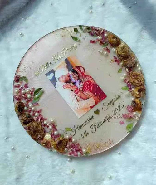 Golden Roses Resin Varmala preservation | Personalized Wedding Flowers Preservations - Pacific Resin Art