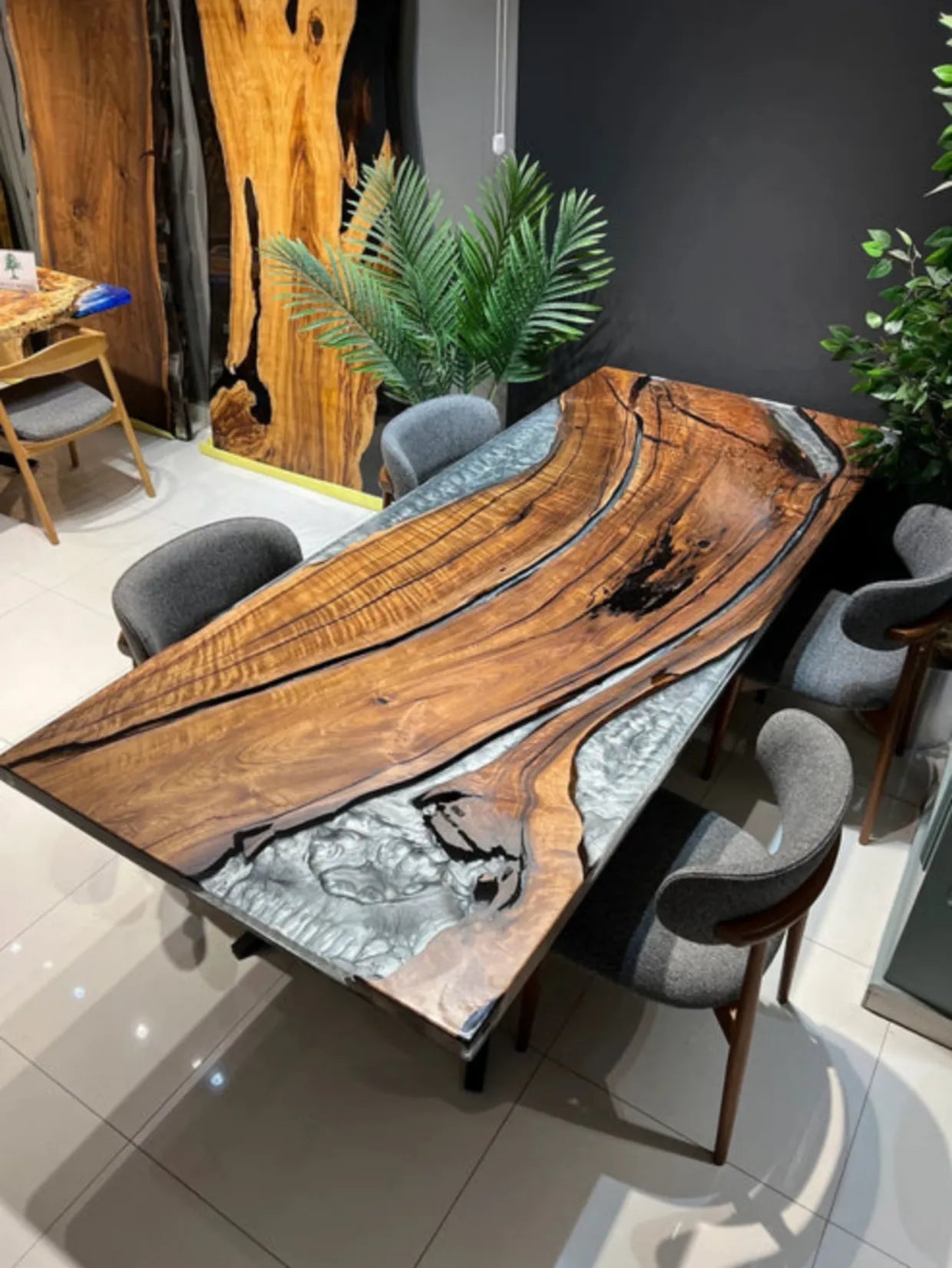 resin art in India, Premium home decor, rich home decor, resin dinning table for living room, wooden table, resin table , resin wooden style table, Resin coffee table, resin table , resin dinning table, resin large table, resin home interiors,
