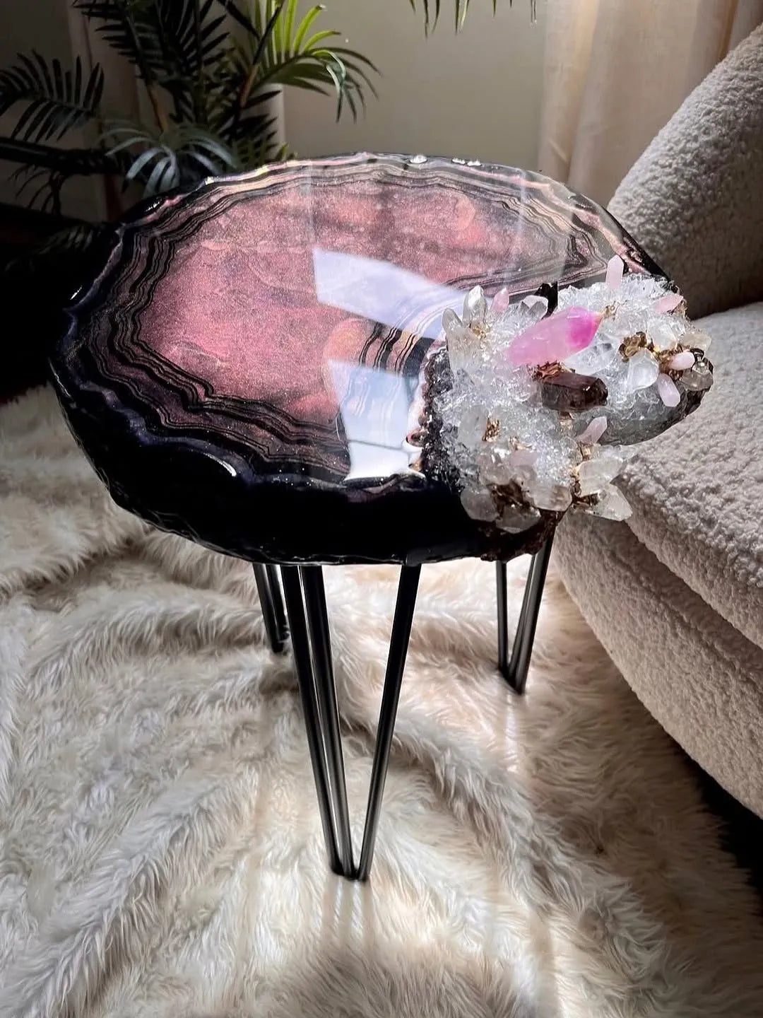 Noble Aura Luxury Resin Coffee Table
