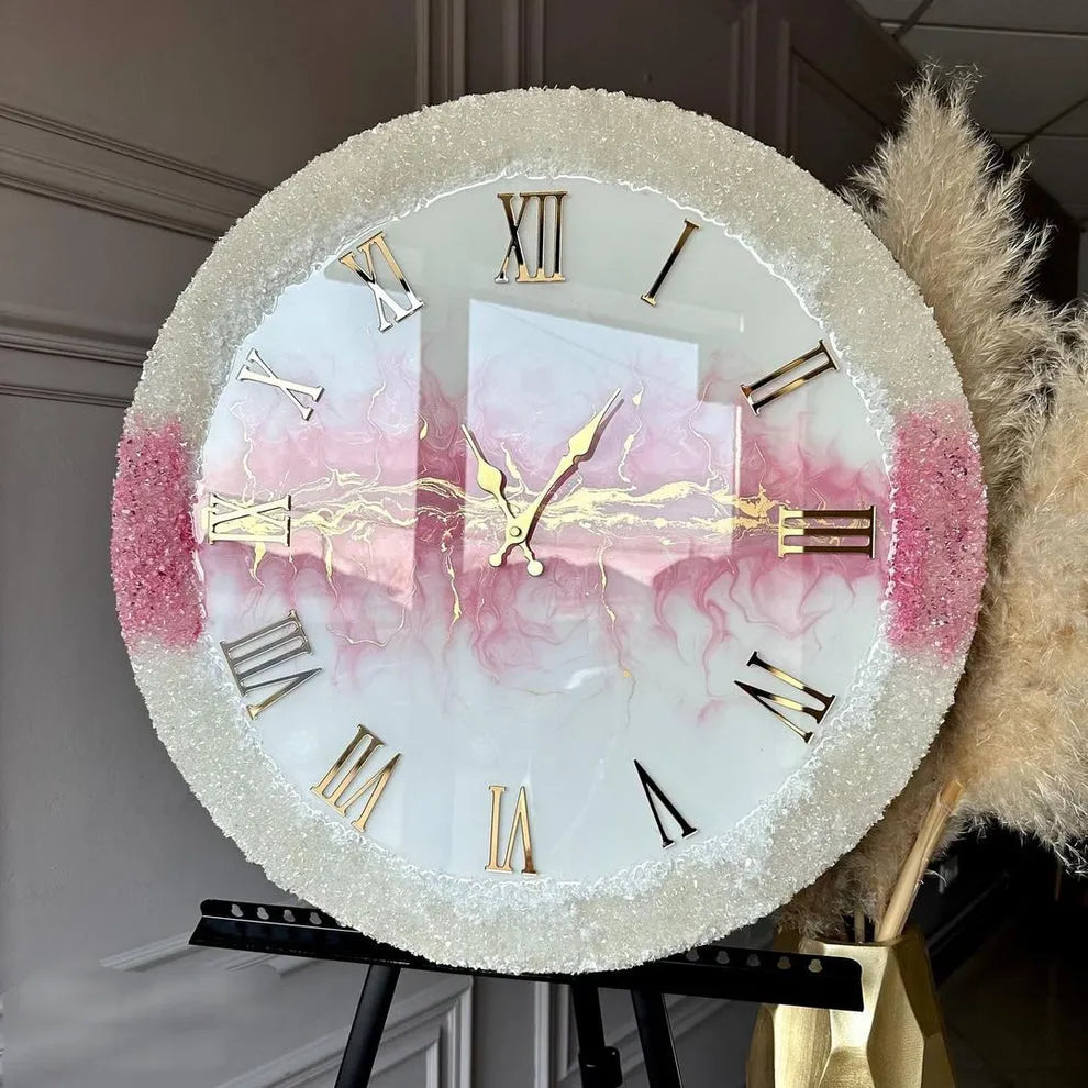 Dreamveil Modern Resin Wall Clock - Pacific Resin Art