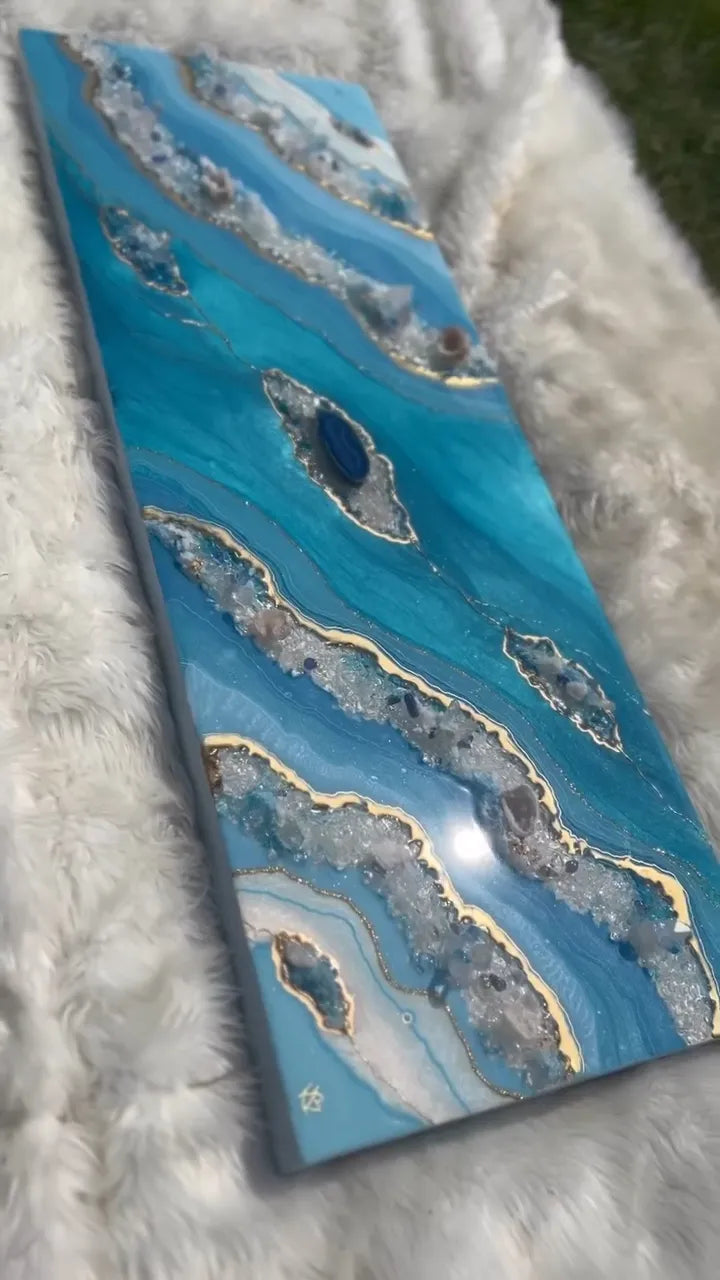 Luna Drift Epoxy Resin Coffee Table