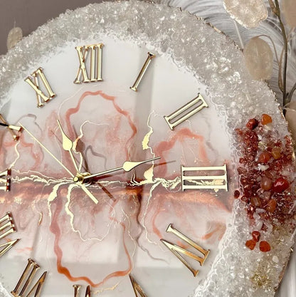 Shimmerstone Modern Resin Wall Clock - Pacific Resin Art