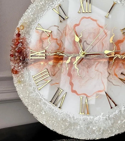 Shimmerstone Modern Resin Wall Clock - Pacific Resin Art