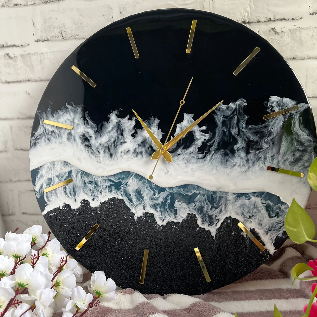 wall clock | Resin Art wall clock |Resin wall hangings | Premium Epoxy Resin Art Wall Clocks For Home Decor