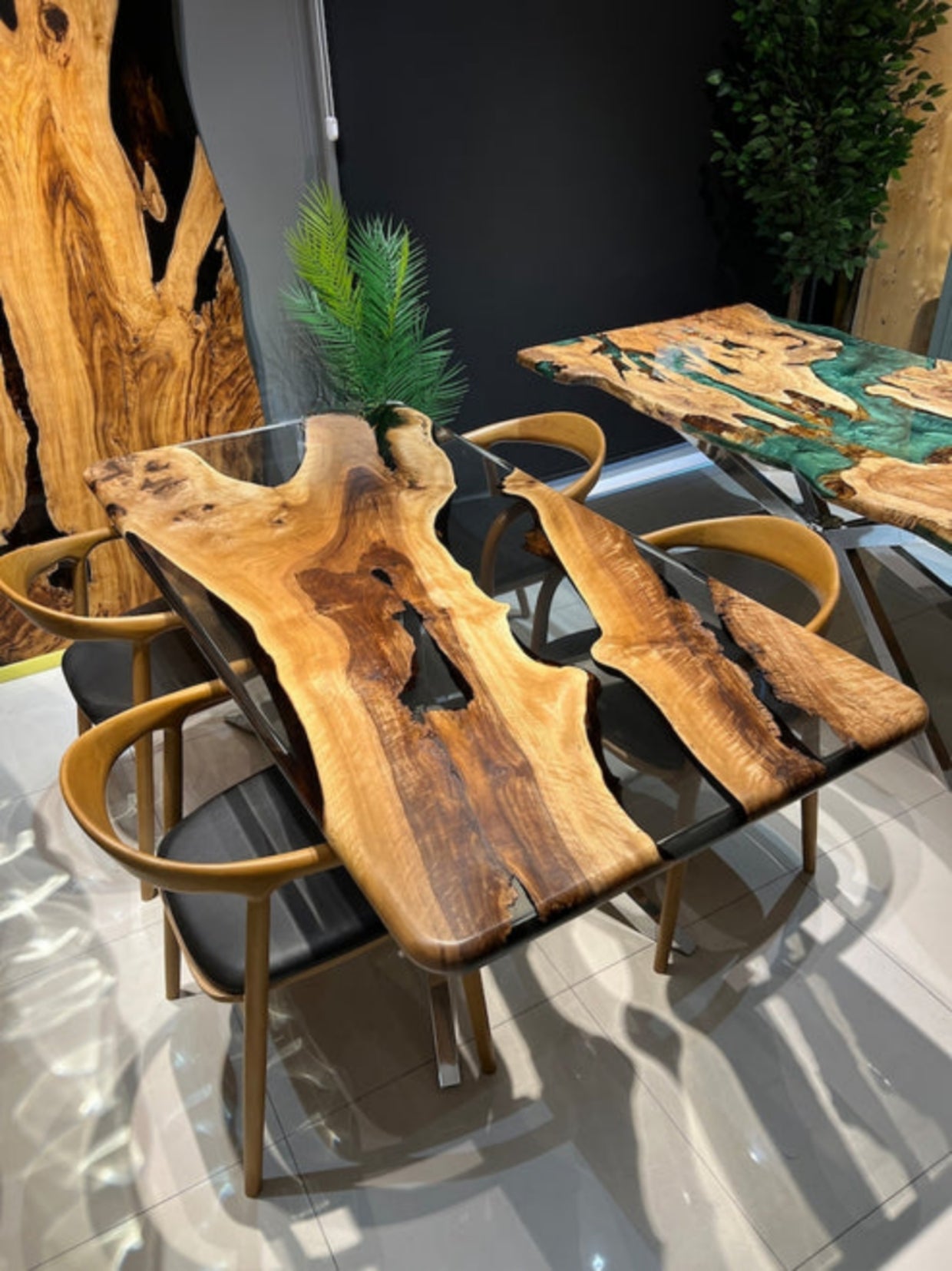 Translucent multi wood table for your home interiors 